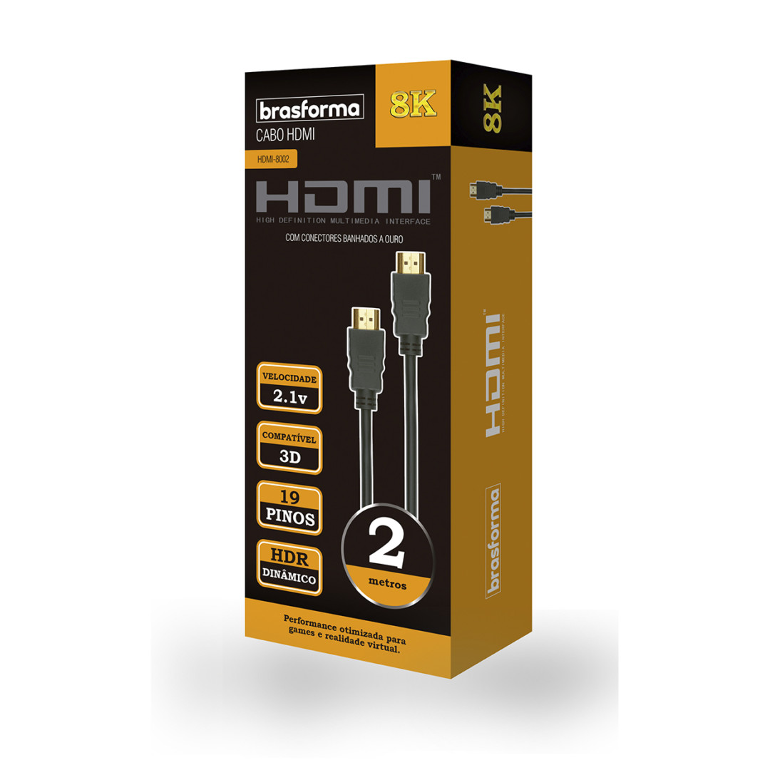 Cable HDMI – HDMI8002 – Brasforma