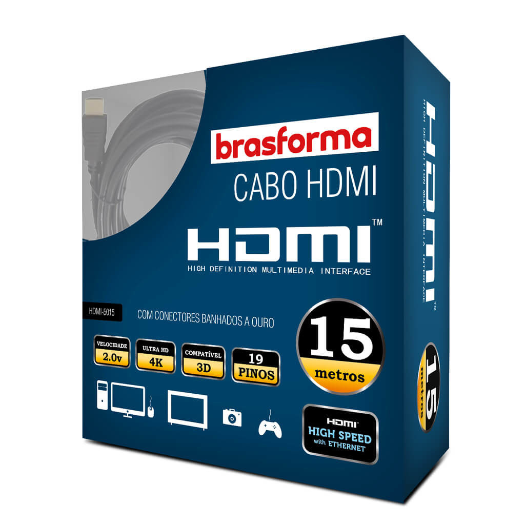 Cable HDMI – HDMI5015 – Brasforma
